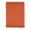 SEMA DESIGN Plaid Earth Notes Terracotta 170x130cm Gaze De Coton 19