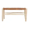 SEMA DESIGN Banc En Cuir Brun Et Bois D’eucalyptus – Cuir 16
