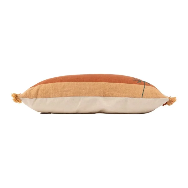 SEMA DESIGN Housse De Coussin Brodée Sweet Leaves Terra 50x30cm Coton 3
