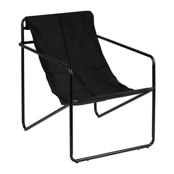 SEMA DESIGN Fauteuil Noir En Tissu Et Fer – Madeira 4