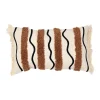 SEMA DESIGN Housse De Coussin Rayé Tufté écru Et Brun 50x30cm – Madeira 14
