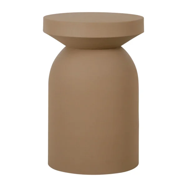 SEMA DESIGN Bout De Canapé Moderne En Fer Taupe H45cm – Arty 1