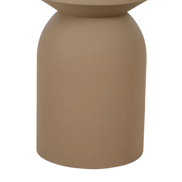 SEMA DESIGN Bout De Canapé Moderne En Fer Taupe H45cm – Arty 3