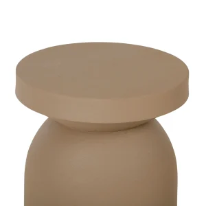 SEMA DESIGN Bout De Canapé Moderne En Fer Taupe H45cm – Arty 10