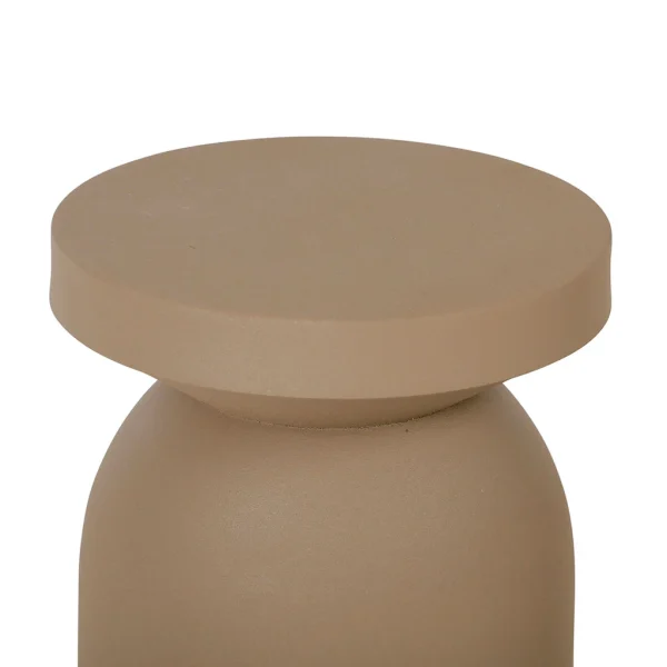 SEMA DESIGN Bout De Canapé Moderne En Fer Taupe H45cm – Arty 4