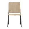 SEMA DESIGN Chaise Macramé Jute Naturel Et Fer Noir – Madeira 22
