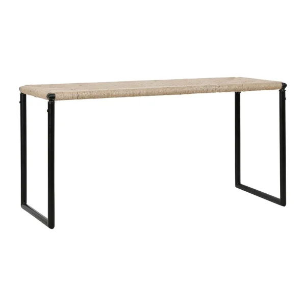 SEMA DESIGN Banc En Jute Naturel Et Fer Noir – Madeira 3