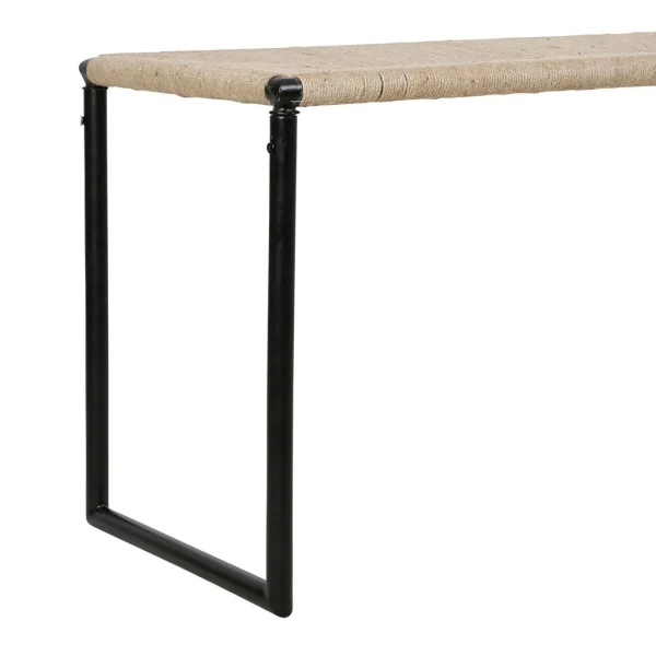 SEMA DESIGN Banc En Jute Naturel Et Fer Noir – Madeira 4