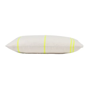 SEMA DESIGN Housse De Coussin Rayé Blanc Et Jaune 50x30cm -belle Vie 6