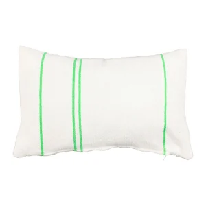 SEMA DESIGN Housse De Coussin Rayé Blanc Et Vert 50x30cm – Belle Vie 6