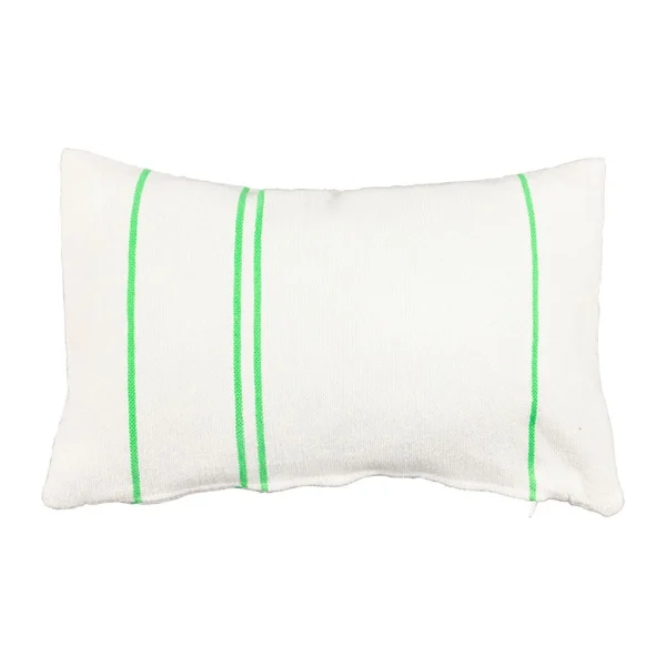 SEMA DESIGN Housse De Coussin Rayé Blanc Et Vert 50x30cm – Belle Vie 3