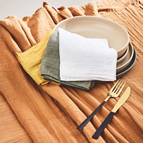 L’effet Papillon Nappe Camel 150x250cm – Gaïa 6