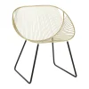 SEMA DESIGN Chaise En Fer Noir Et Doré – Palmchik 16