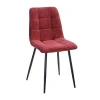 Ixia Chaise Salle à Manger En Tissu Bordeau – Mony 22
