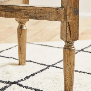 Côté Table Bout De Canapé En Bois Et Miroir – Agathe 16
