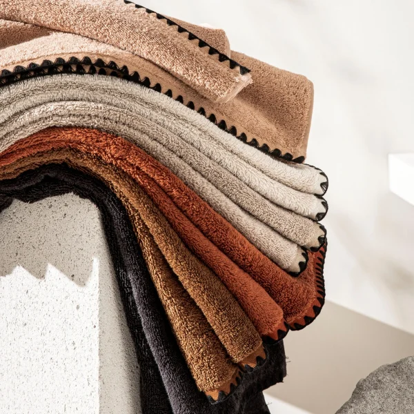 HARMONY HAOMY Serviette De Toilette Issey Lin 50x100cm 3