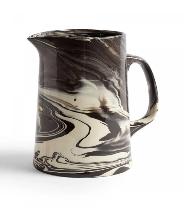 Hay Pichet En Porcelaine Et Grès Blanc Effet Marbré / Marbled Jug 5