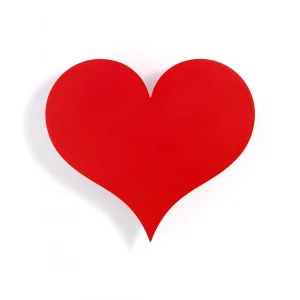 Vitra Relief Mural En Forme De Petit Coeur Rouge / Metal Wall Relief Little Heart 6