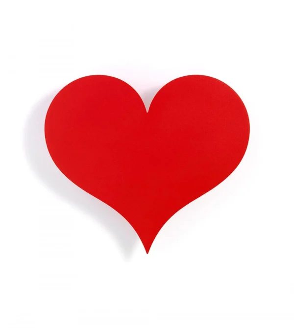 Vitra Relief Mural En Forme De Petit Coeur Rouge / Metal Wall Relief Little Heart 3