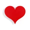 Vitra Relief Mural En Forme De Petit Coeur Rouge / Metal Wall Relief Little Heart 16