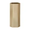 Ferm LIVING Vase Hexagon Laiton 14